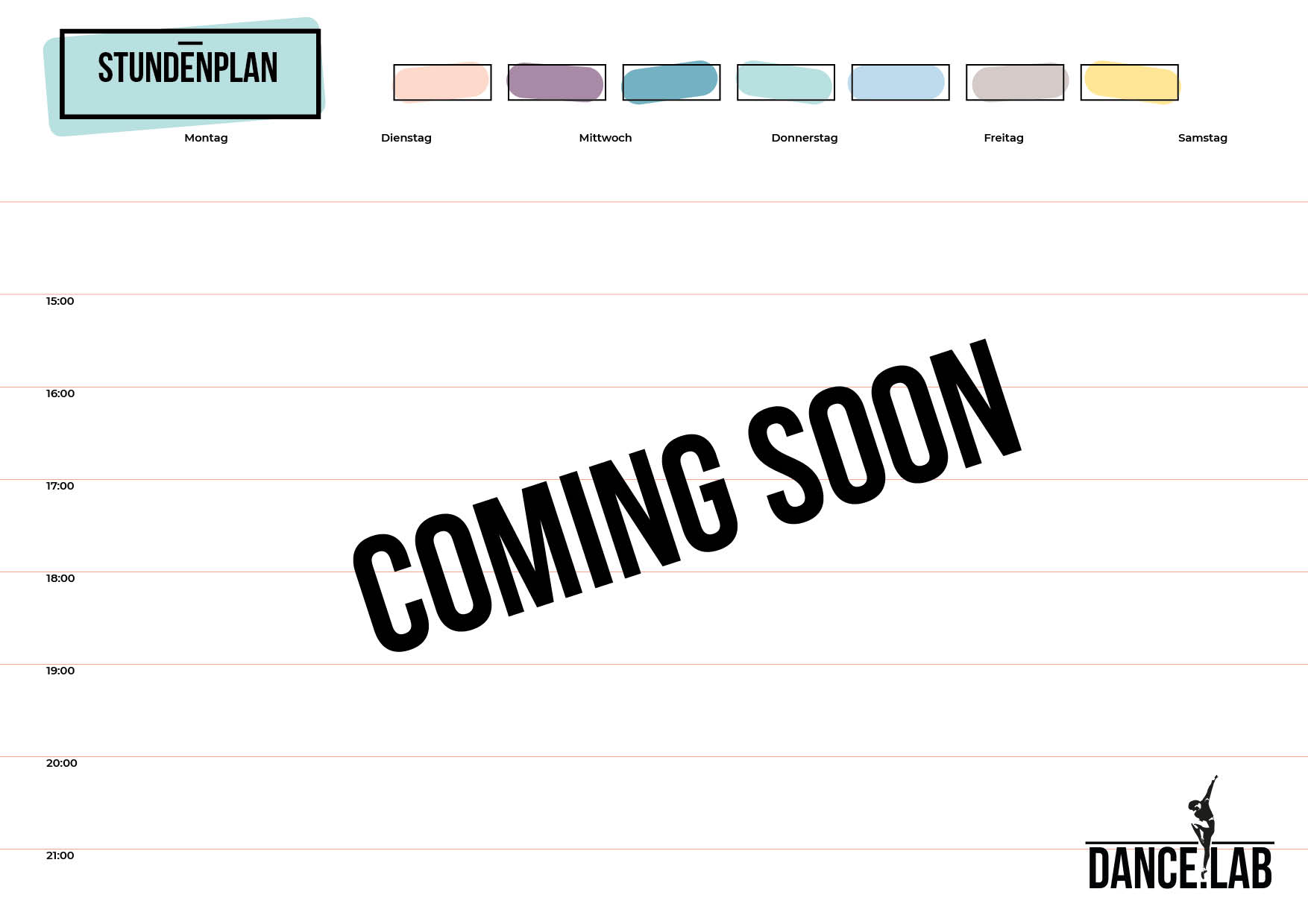 Stundenplan Coming Soon
